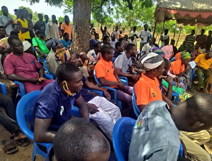 Outdoor session during the Tolon, Kumbungu and Sagnerigu celebrations